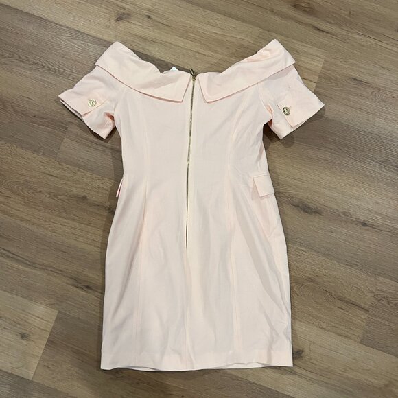 Venus Size 12 Light Pink Dress With Buttons Short Sleeve - Picture 6 of 9